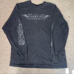 Grey Harley Davidson long sleeve t shirt